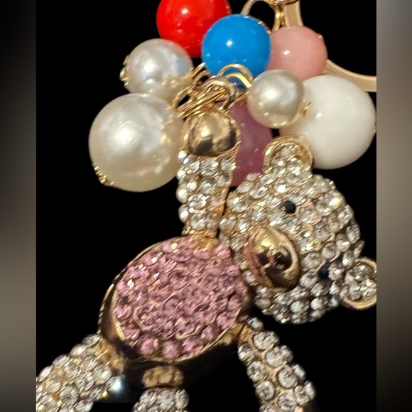 NEW CUTE BEAR AND BALLOONS KEY CHAIN - Picture 4 of 14